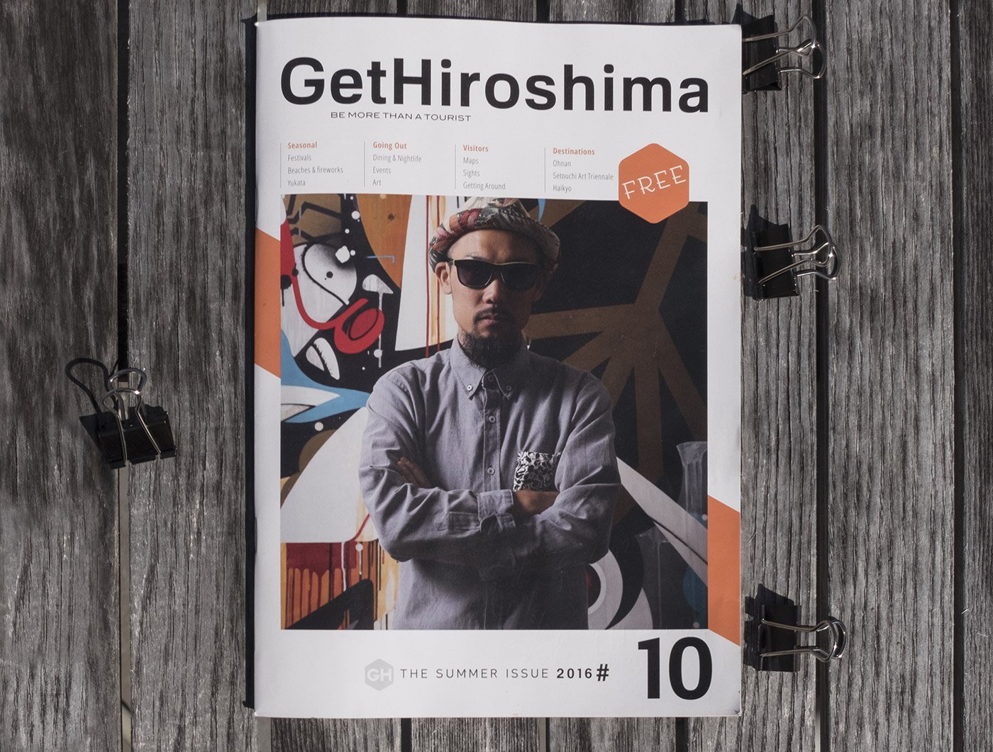 GetHiroshima mag のアートディレクション Suiko cover