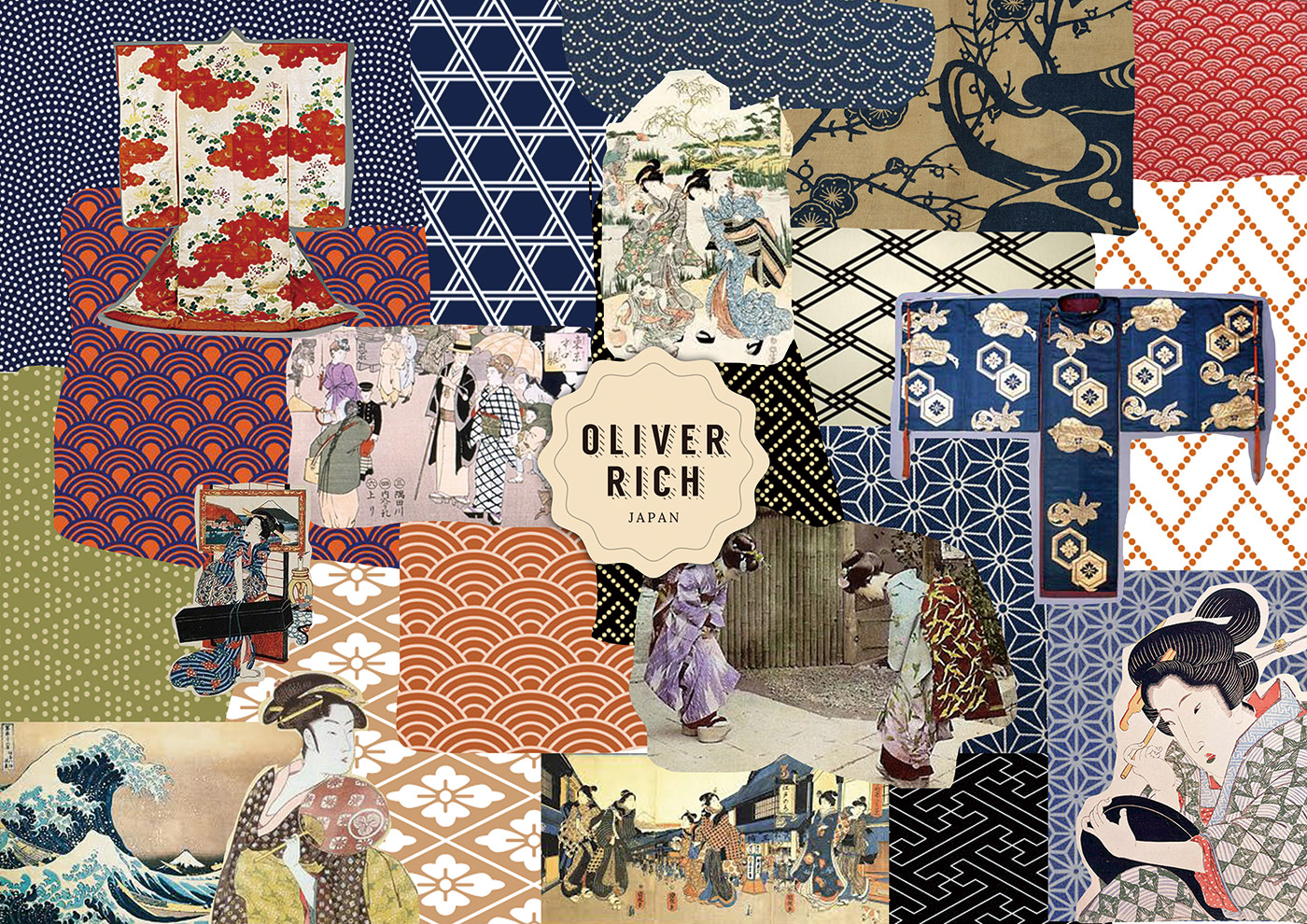 Oliver Richアロマ｜リブランディング：ジャパンシリーズのムードボード