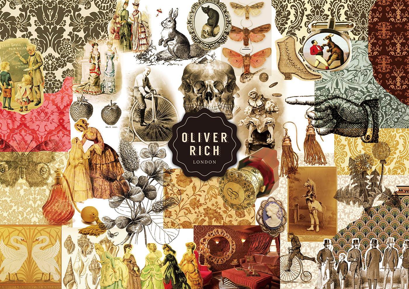 Oliver Richアロマ｜リブランディング：ロンドンシリーズのムードボード