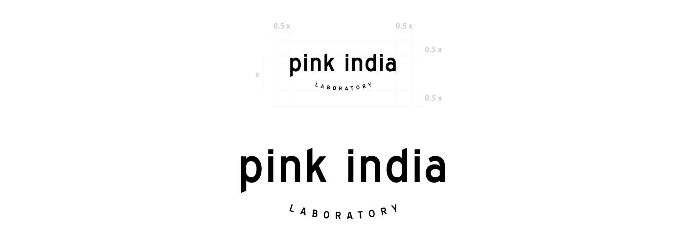 Pink India Laboratoryのロゴ作成