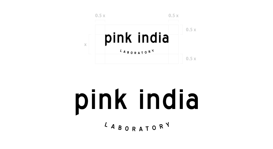 Création du logo de la boutique Pink India Laboratory