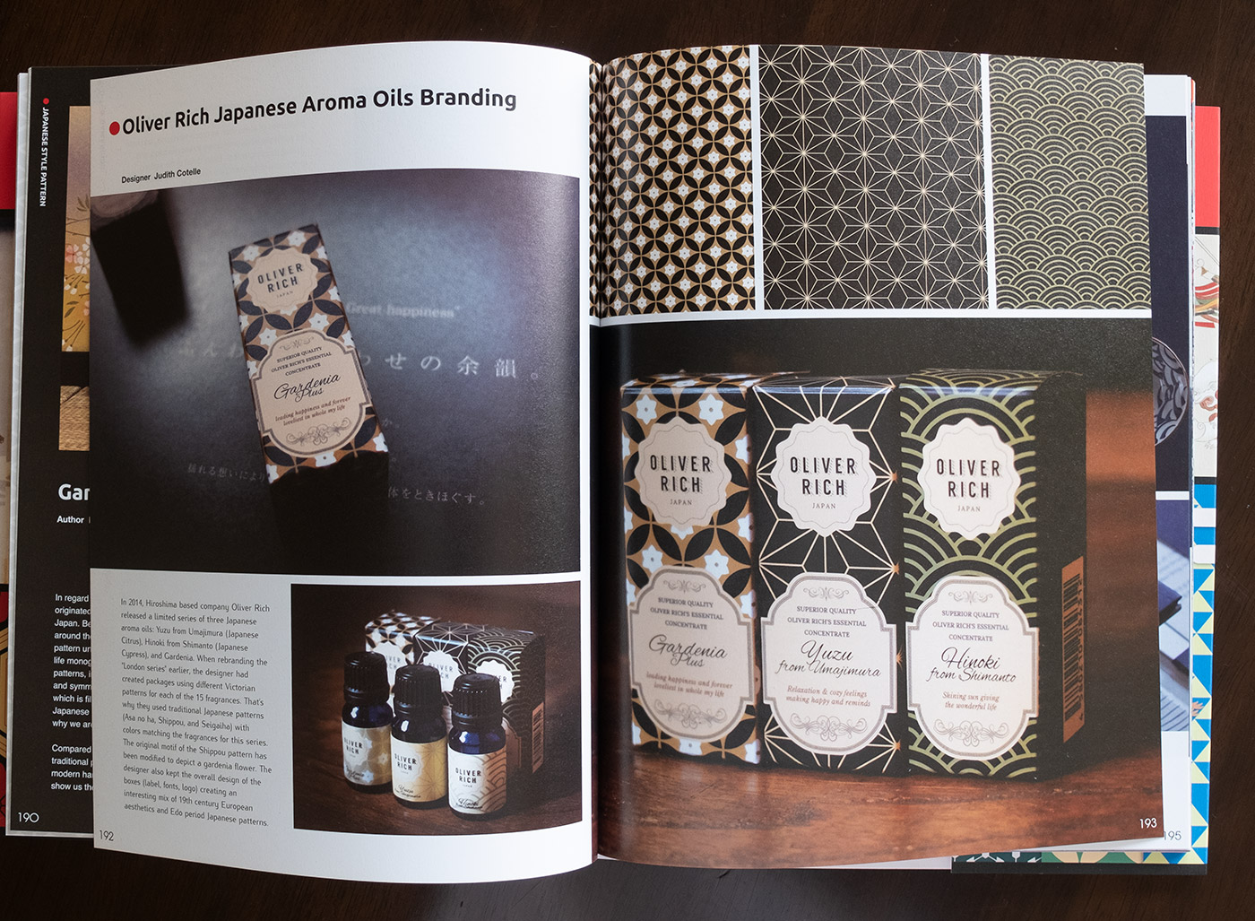 Japanese Motifs design book / Oliver Rich packaging design 