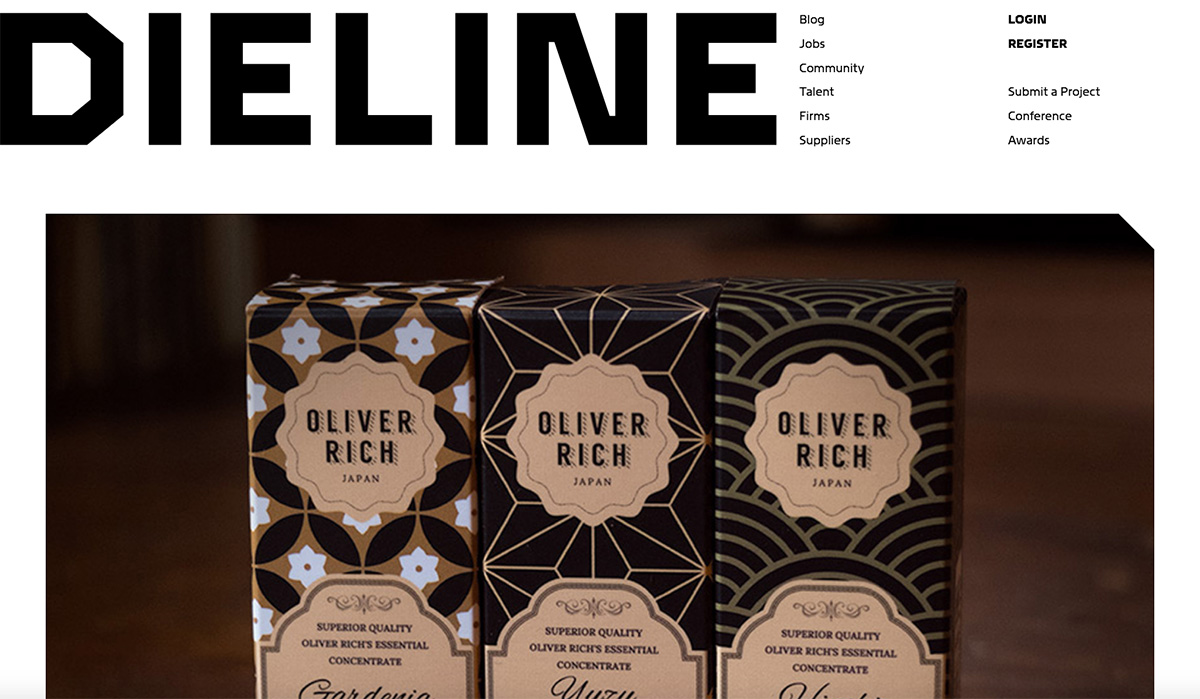 Oliver Rich packaging design in The Dieline