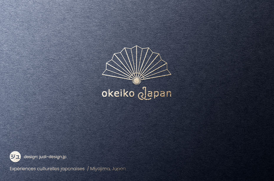Logo éventail pour un centre d'activités culturelles japonaises