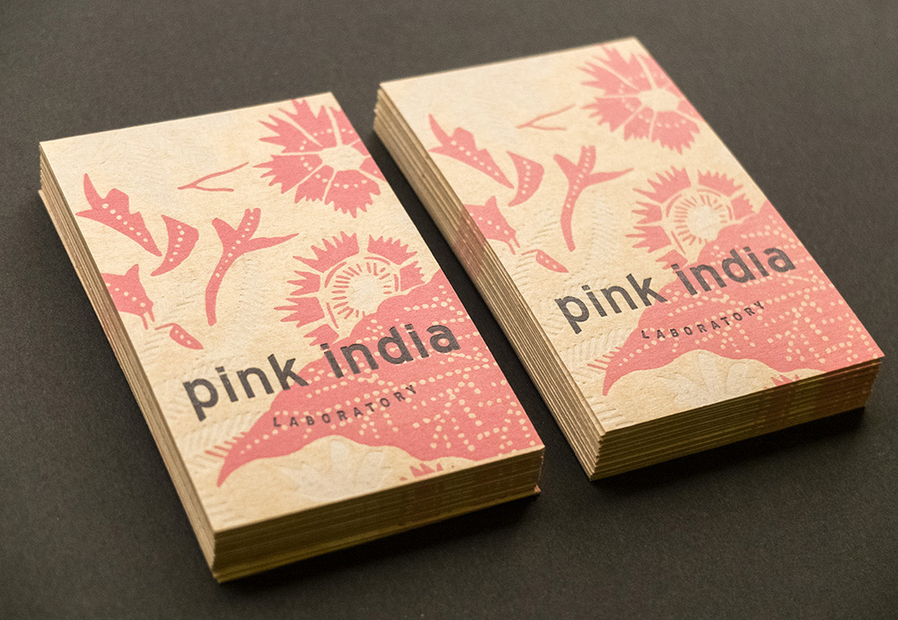 Pink India business cards