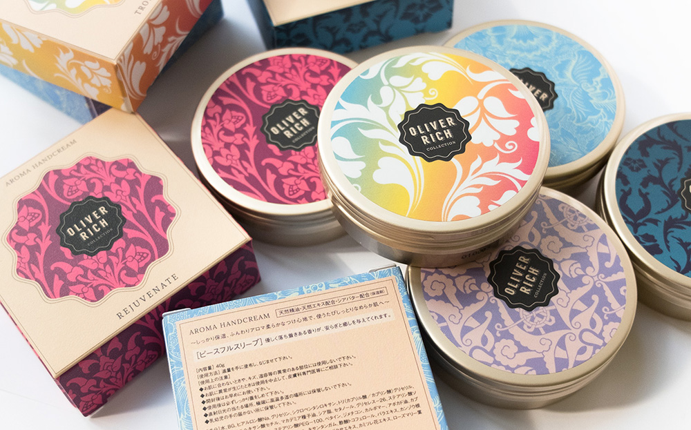 hand cream packaging boxes and labels