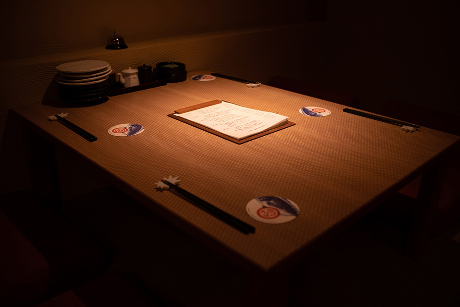 restaurant kisuke tatami room table
