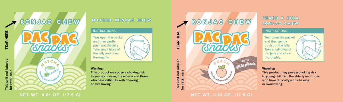 Snack sachet label printing file
