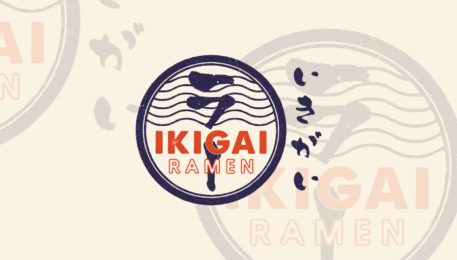 Logo beige Ikigai Ramen