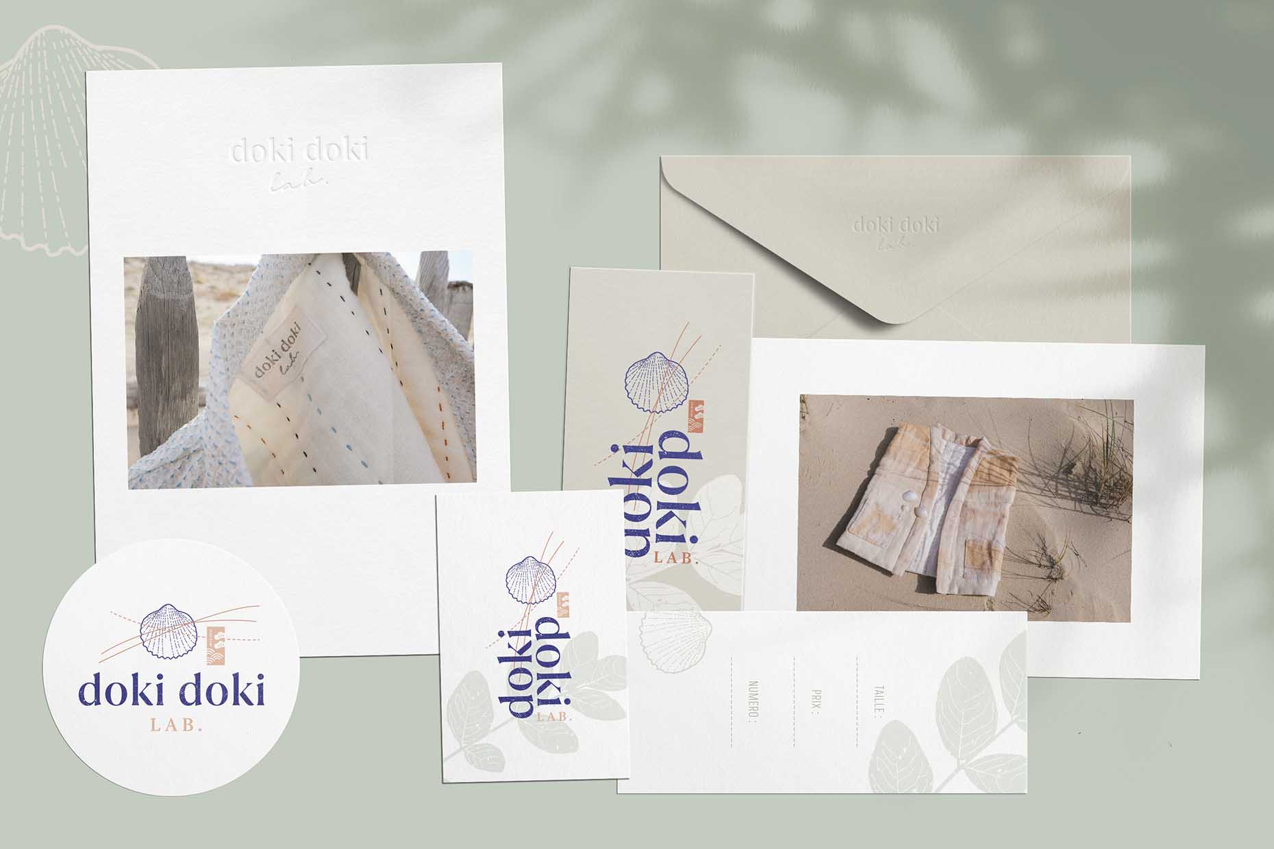 doki doki lab brand collateral and logo