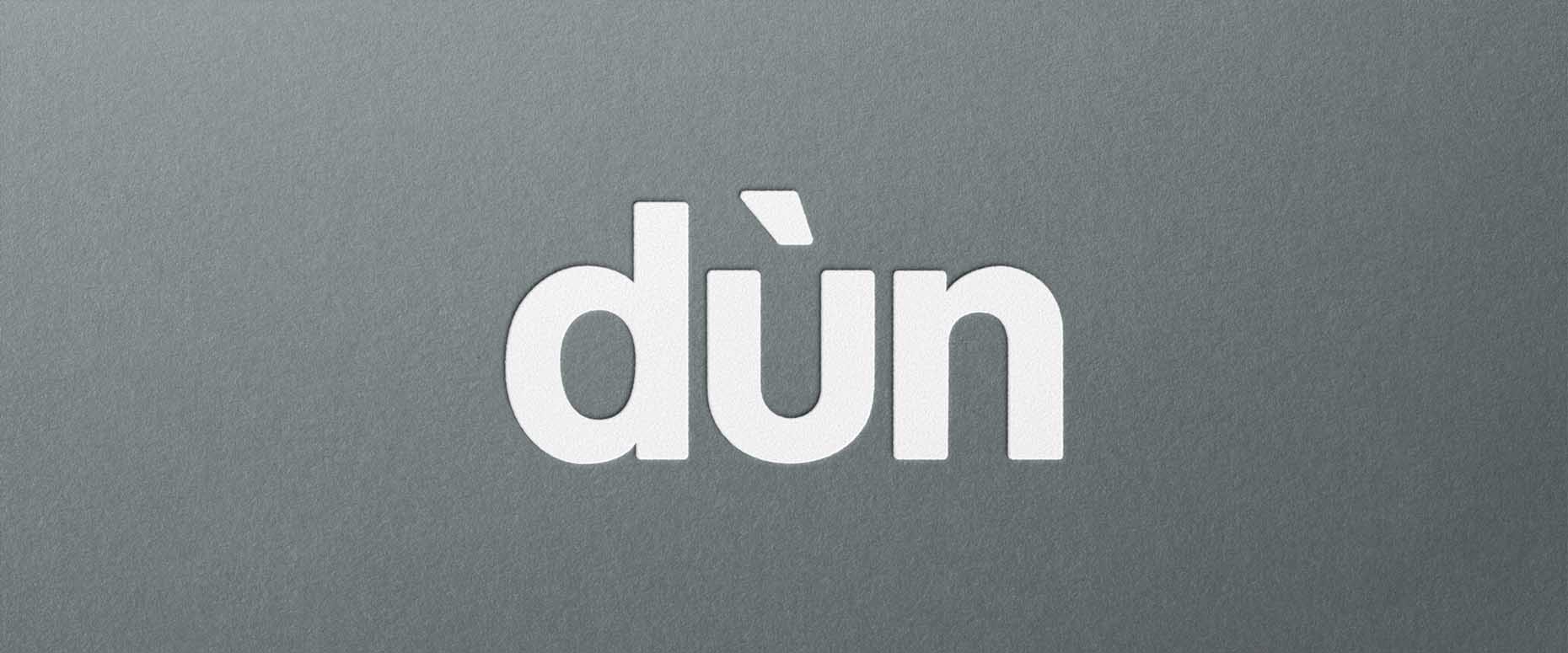 dun streetwear wordmark logo