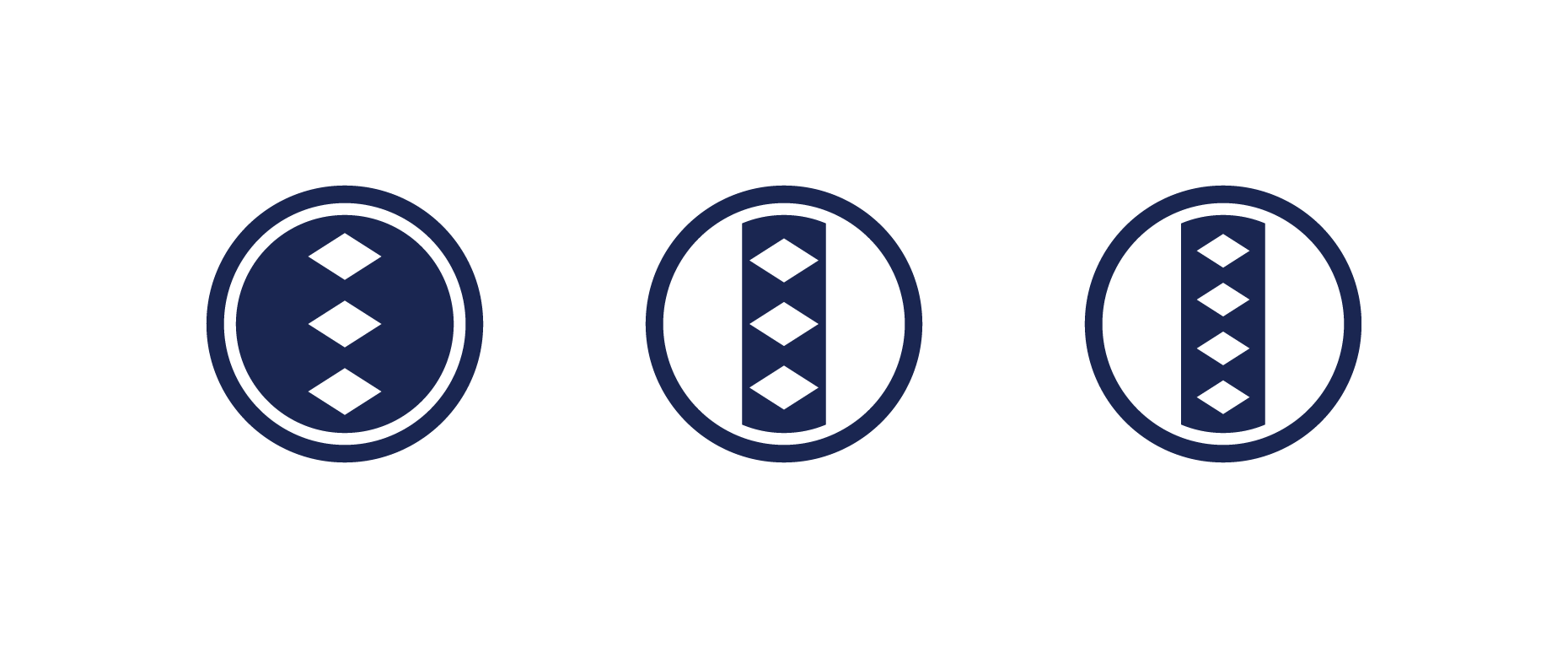 Kamon logo with a a sword hilt