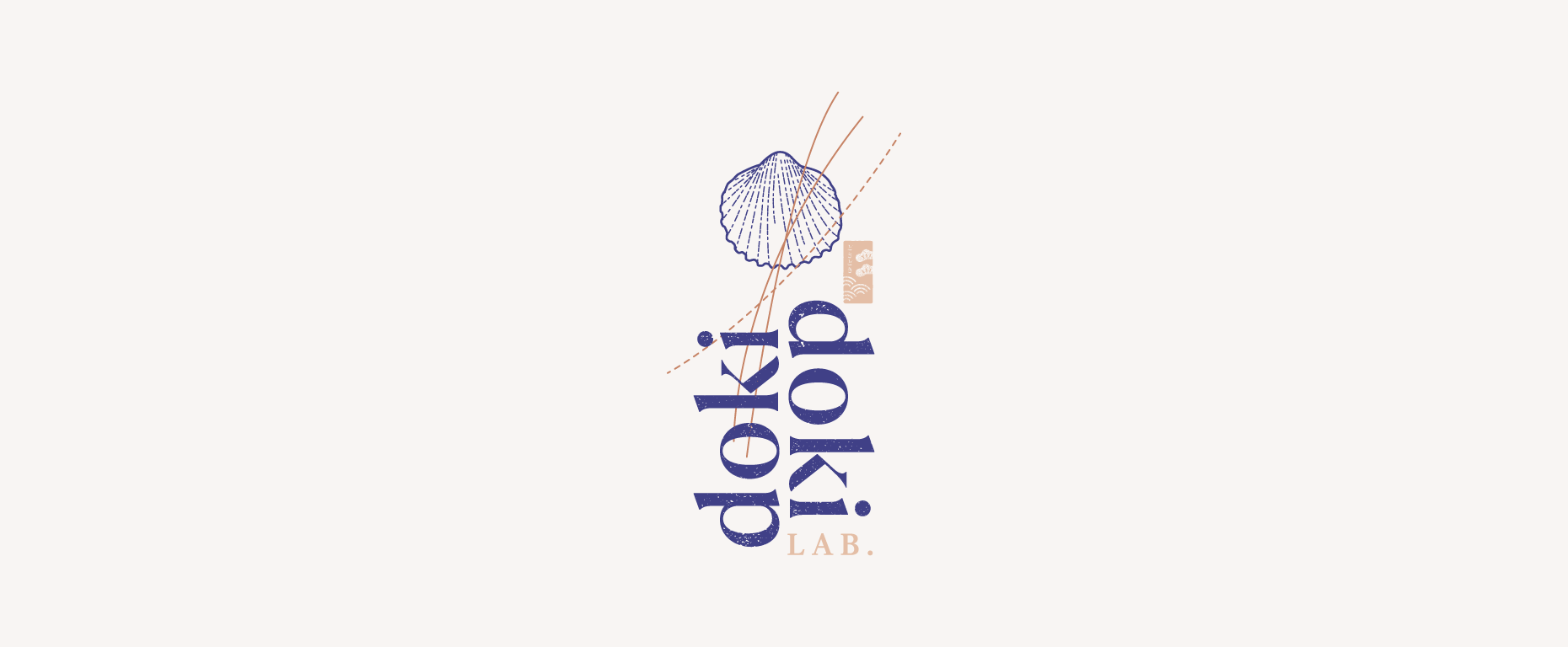 Japanese clothing brand vertical logo