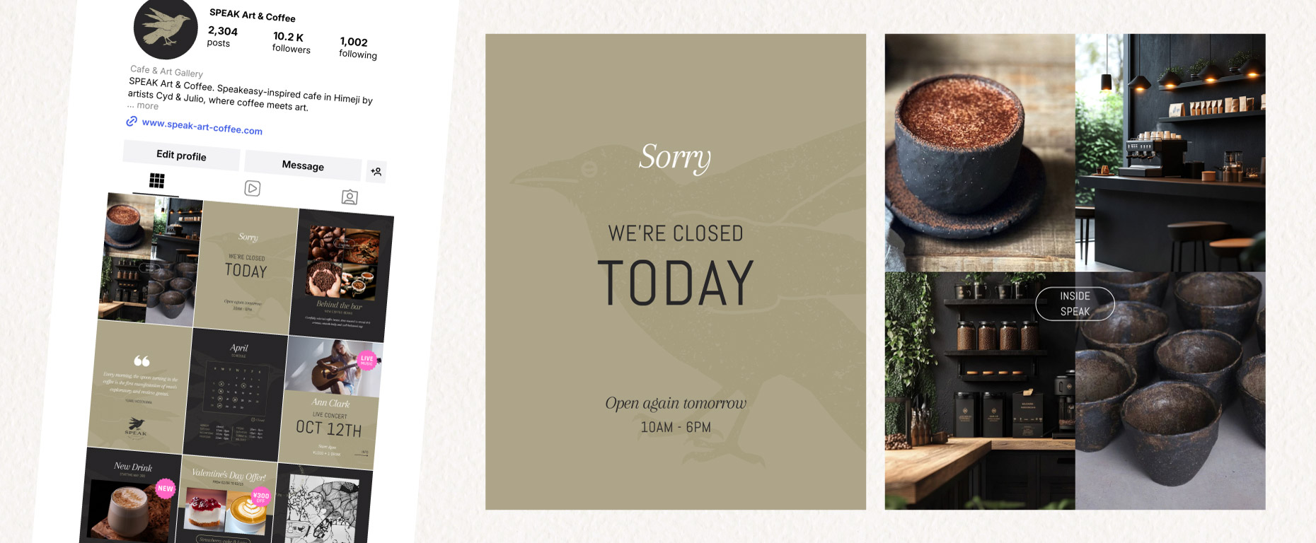 Coffee Shop Instagram Templates