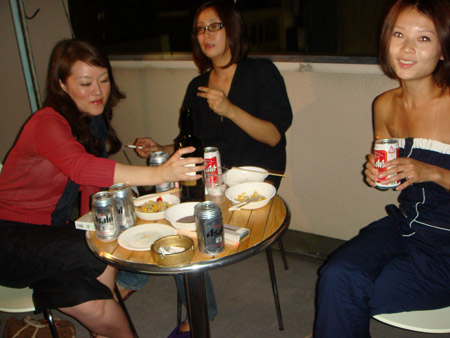 jud à Hiroshima - barbecue sur le toit