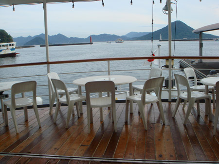 jud à Hiroshima - soirée sur un bateau