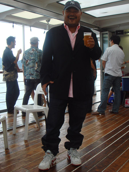 jud à Hiroshima - soirée sur un bateau