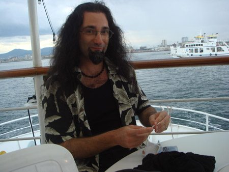 jud à Hiroshima - soirée sur un bateau