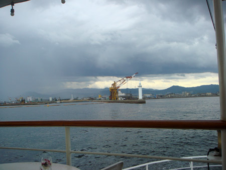jud à Hiroshima - soirée sur un bateau