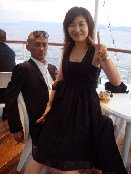 jud à Hiroshima - soirée sur un bateau
