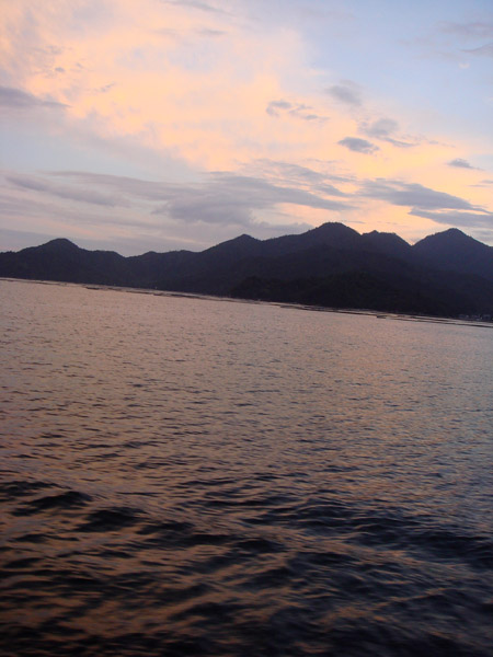 jud à Hiroshima - soirée sur un bateau