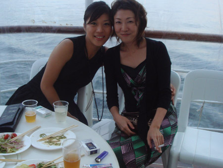 jud à Hiroshima - soirée sur un bateau
