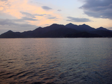 jud à Hiroshima - soirée sur un bateau