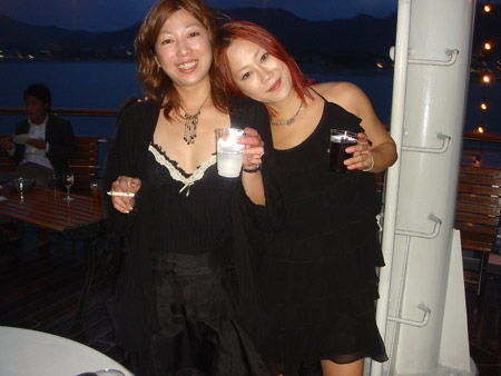 jud à Hiroshima - soirée sur un bateau