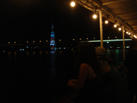 jud à Hiroshima - soirée sur un bateau