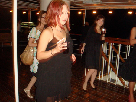 jud à Hiroshima - soirée sur un bateau